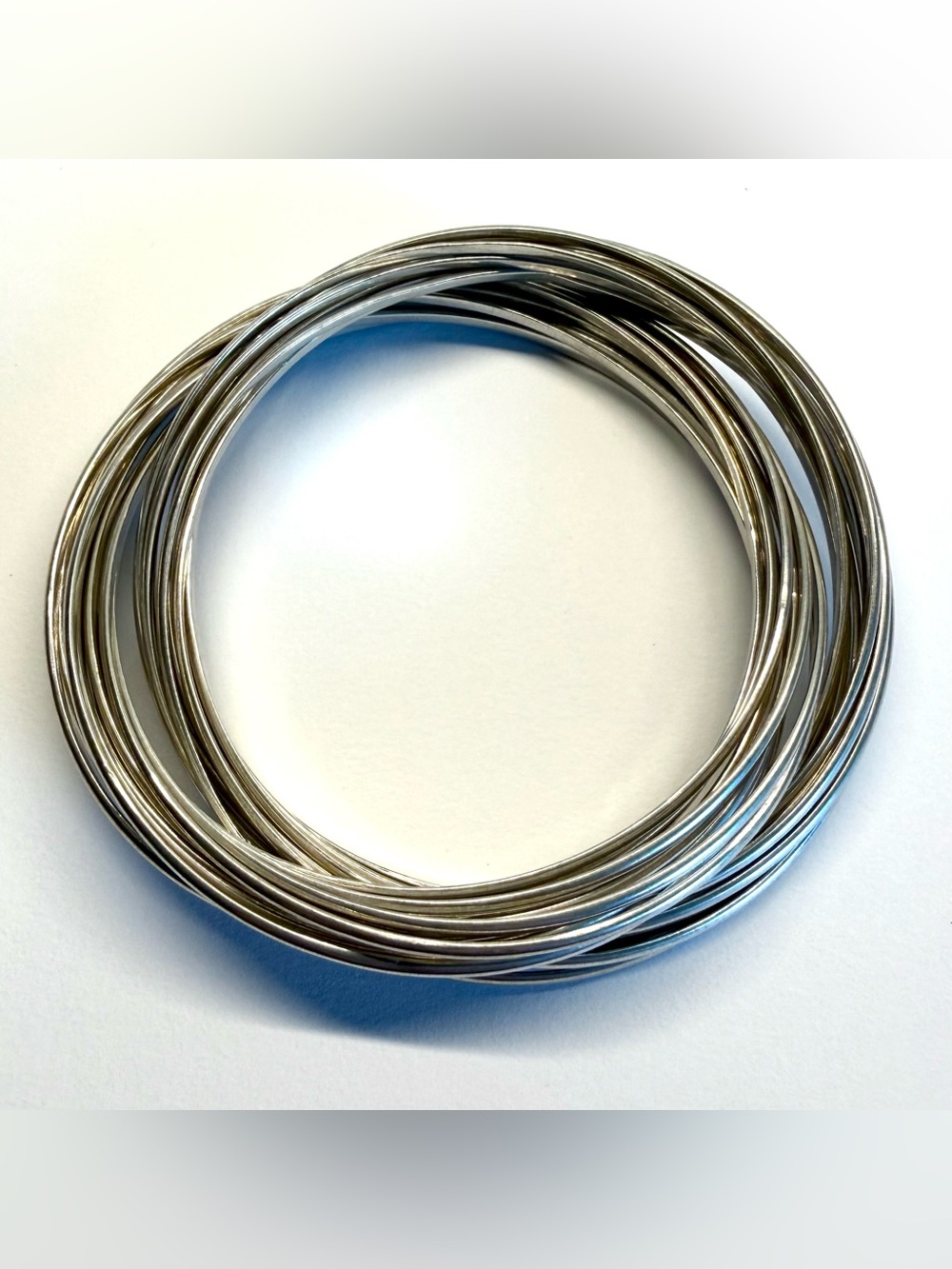 Silpada Sterling Silver 21-Bangle Salute Stack Bracelet Set